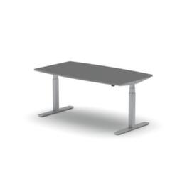 Nowy Styl Table de conférence hauteur réglable électriquement eModel 2.0, largeur x profondeur 1600 x 800 mm, panneau MS Slate
