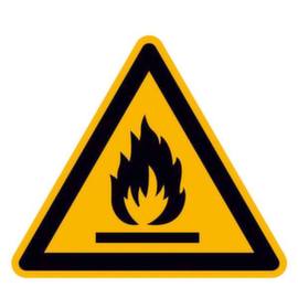 Panneau d'avertissement SafetyMarking® substances inflammables