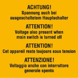 panneau d’avertissement additionnel
