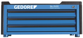 GEDORE 2430 Coffre à outils avec 3 tiroirs