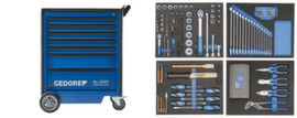 GEDORE 2005-TS-147 Chariot à outils avec assortiment de 147 outils