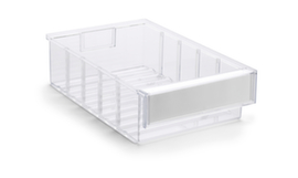 Treston petit bloc tiroirs, 8 tiroir(s), RAL7035 gris clair/transparent