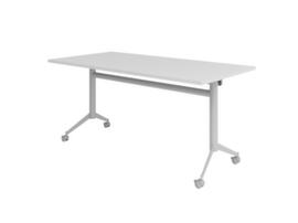 Table pliante roulante, hauteur x largeur x profondeur 750 x 1600 x 800 mm, panneau gris