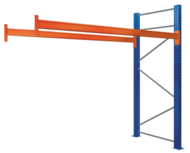 SCHULTE Rayonnage à palettes pour 6 palettes, largeur 2700 mm, 2 niveaux de stockage