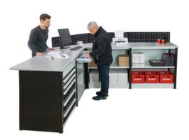 SCHULTE kit de banques d'accueil MULTIplus module d'angle