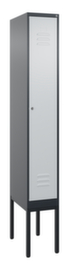 C+P Armoire vestiaire Classic Plus pour une séparation en noir et blanc, largeur de compartiment 300 mm