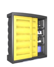 armoire pour acides et bases PolyStore, hauteur x largeur x profondeur 1990 x 1805 x 610 mm