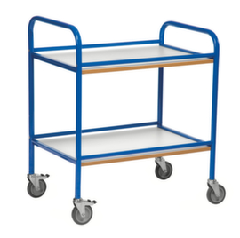 Chariot pour l'alimentaire, force 100 kg, 2 plateaux