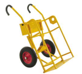 Kongamek Chariot à bouteilles, pour 2x40/50 l bouteille, bandage caoutchouc plein