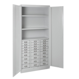 ADB Armoire à tiroirs, 27 tiroir(s), RAL7035 gris clair/RAL7035 gris clair