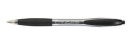 BIC&reg; Stylo &agrave; bille ATLANTIS Classic, couleur de police bleu, tige bleu/transparent