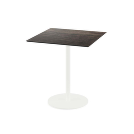 VEBA Table de bistro Essentials Urban, largeur x profondeur 700 x 700 mm, panneau bois délavé