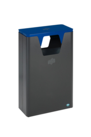 VAR Collecteur de recyclage WSG 82, 60 l, fer micacé, couvercle RAL5010 bleu gentiane