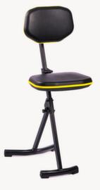 meychair Siège assis-debout rabattable PRO+ avec dossier, hauteur d’assise 540 - 865 mm