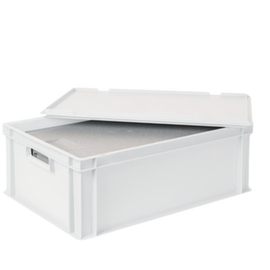Bac gerbable norme Europe avec boîte isotherme en EPS