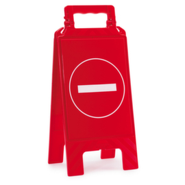 Chevalet de signalisation sent interdit