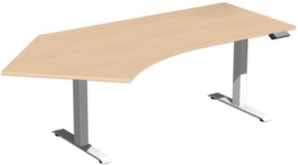 Gera table d&rsquo;angle assis-debout &agrave; hauteur r&eacute;glable &eacute;lectriquement Elevate Plus