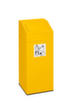 Collecteur de recyclage étiquette autocollante incl., 45 l, RAL1023 jaune signalisation, couvercle jaune