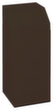 Collecteur de recyclage étiquette autocollante incl., 76 l, RAL8014 brun sépia, couvercle marron