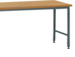 Table d'appoint pour table de montage avec cadre lumineux, largeur x profondeur 1750 x 750 mm, plaque hêtre