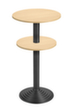 Table haute avec pied à disque, Ø 600 mm, panneau hêtre