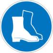 Panneau d'obligation Utiliser un protège-pieds, étiquette