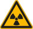 Panneau d'avertissement substances radioactives/ionisantes, panneau d'information