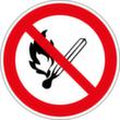 Panneau d'interdiction Feu, flamme nue interdits - Défense de fumer, panneau d'information, Standard