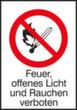Panneau d'interdiction Feu, flamme nue interdits - Défense de fumer, étiquette, Standard