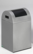 VAR Collecteur de recyclage WSG 40 R avec trappe d'insertion, 43 l, argent, couvercle RAL7021 gris noir