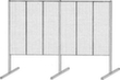Kappes Cloison de séparation à panneaux perforés RasterPlan®, hauteur x largeur 2000 x 4000 mm, RAL7035 gris clair  S