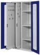 Kappes Armoire verticale RasterPlan®, 2 extensions, RAL7035 gris clair/RAL5010 bleu gentiane