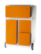 Paperflow Conteneur à roulettes easyBox avec tiroir HR, 3 tiroir(s), blanc/orange
