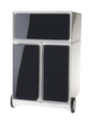 Paperflow Conteneur à roulettes easyBox avec tiroir HR, 1 tiroir(s), blanc/noir