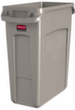 Rubbermaid Collecteur de recyclage Slim Jim® avec conduits d'air, 60 l, beige
