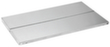 hofe Porte-documents sans vis Zone de fixation pour une utilisation des deux côtés, 5 tablettes, RAL9006 aluminium blanc  S