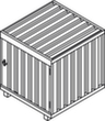 Säbu Box de stockage avec toit relevable  S