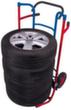 VARIOfit Diable à pneus, RAL5010 bleu gentiane, bandage air  S
