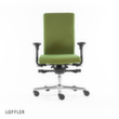 Löffler Siège de bureau pivotant avec assise viscoélastique, vert  S