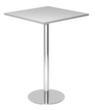 Table haute, largeur x profondeur 800 x 800 mm, panneau gris  S