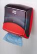 Tork Distributeur d'essuie-mains, plastique, rouge/noir