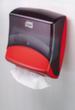 Tork Distributeur d'essuie-mains, plastique, rouge/noir  S