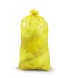 Raja Sac poubelle indéchirable avec ruban de fermeture, 30 l, jaune