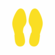 EICHNER Symbole à coller antidérapant, pied, jaune