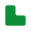 EICHNER Symbole à coller, forme en L, vert