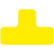EICHNER Symbole à coller, forme en T, jaune