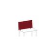Gera Cloison de table Pro, hauteur x largeur 400 x 2000 mm, paroi rouge