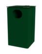 Cendrier poubelle avec toit de protection, RAL6005 vert mousse