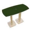 Paperflow Table haute en forme de fût Woody, largeur x profondeur 1500 x 750 mm, panneau vert
