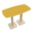 Paperflow Table haute easyDesk, largeur x profondeur 1500 x 750 mm, panneau jaune